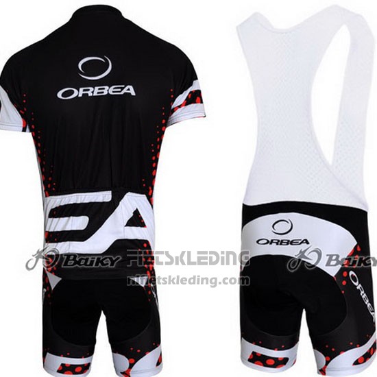2013 Fietskleding Orbea Zwart en Rood Korte Mouwen en Koersbroek