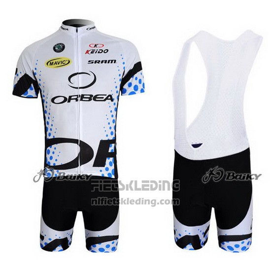 2013 Fietskleding Orbea Zwart en Wit Korte Mouwen en Koersbroek