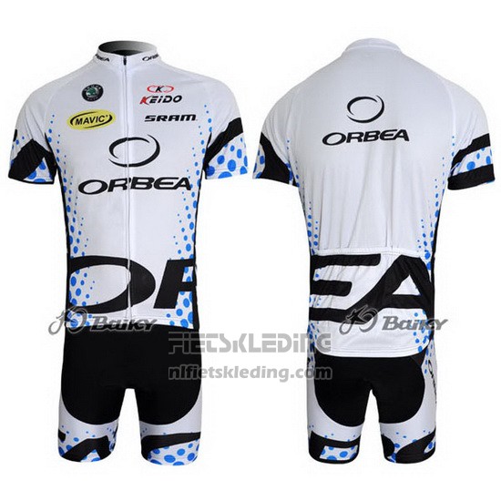 2013 Fietskleding Orbea Zwart en Wit Korte Mouwen en Koersbroek