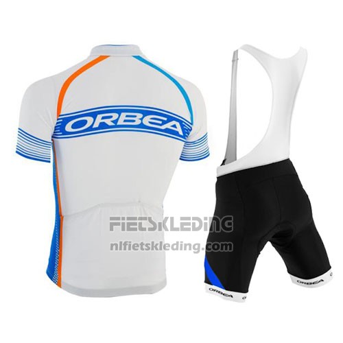 2015 Fietskleding Orbea Azuur en Wit Korte Mouwen en Koersbroek