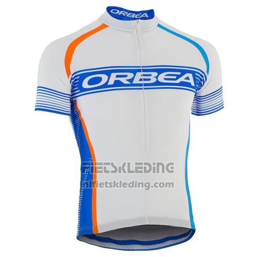 2015 Fietskleding Orbea Azuur en Wit Korte Mouwen en Koersbroek