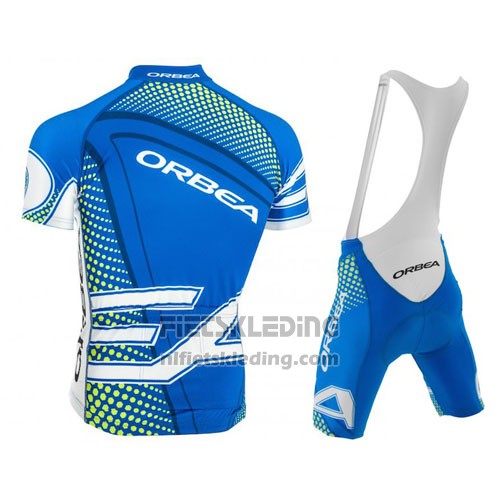 2015 Fietskleding Orbea Azuur en Zwart Korte Mouwen en Koersbroek