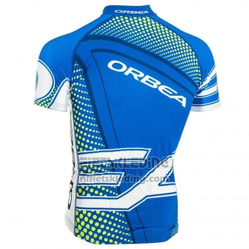 2015 Fietskleding Orbea Azuur en Zwart Korte Mouwen en Koersbroek