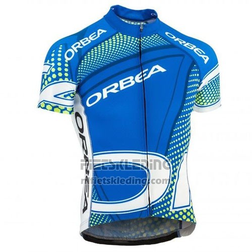 2015 Fietskleding Orbea Azuur en Zwart Korte Mouwen en Koersbroek