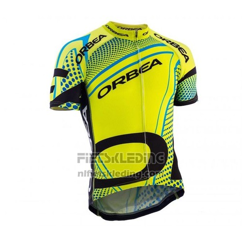 2015 Fietskleding Orbea Zwart en Geel Korte Mouwen en Koersbroek