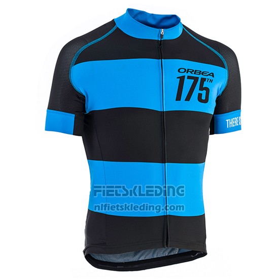 2017 Fietskleding Orbea Zwart en Blauw Korte Mouwen en Koersbroek