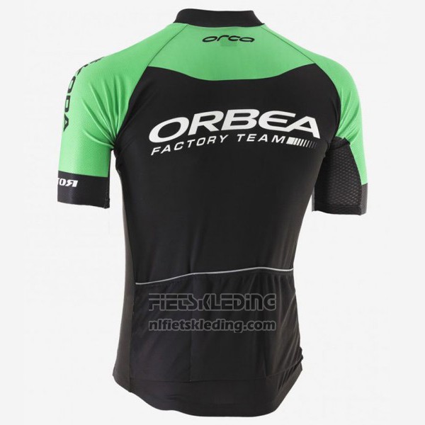 2017 Fietskleding Orbea Zwart en Groen Korte Mouwen en Koersbroek