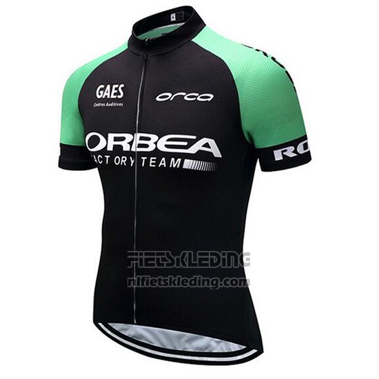 2018 Fietskleding Orbea Zwart en Groen Korte Mouwen en Koersbroek