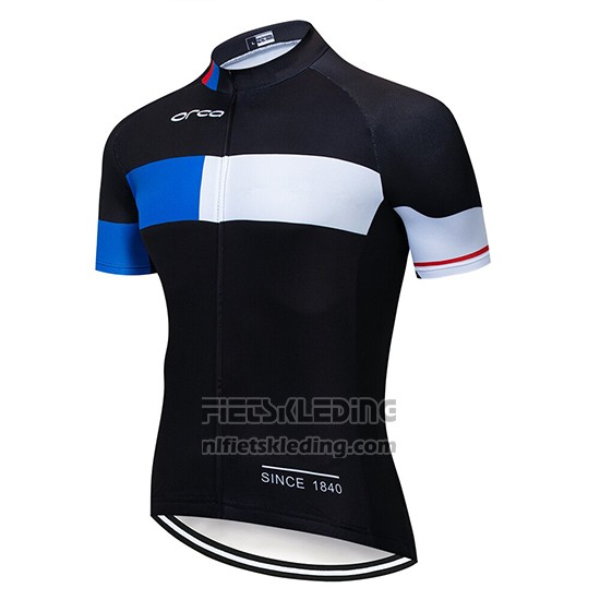 2019 Fietskleding Orbea Zwart Blauw Wit Korte Mouwen en Koersbroek