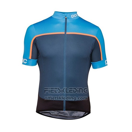 2018 Fietskleding POC Essential Road Block Blauw Korte Mouwen en Koersbroek
