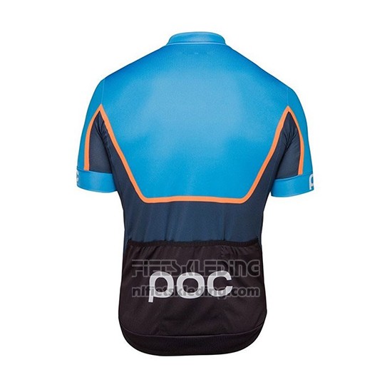 2018 Fietskleding POC Essential Road Block Blauw Korte Mouwen en Koersbroek