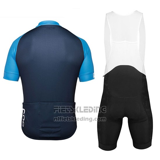 2018 Fietskleding POC Essential XC Blauw en Zwart Korte Mouwen en Koersbroek