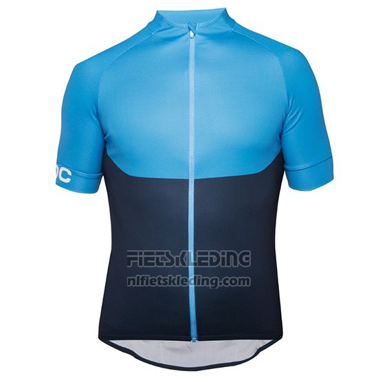 2018 Fietskleding POC Essential XC Blauw en Zwart Korte Mouwen en Koersbroek