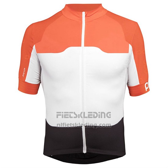 2018 Fietskleding POC Oranje en Wit Korte Mouwen en Koersbroek