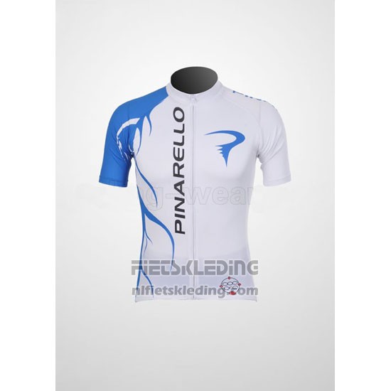 2011 Fietskleding Pinarello Azuur en Wit Korte Mouwen en Koersbroek