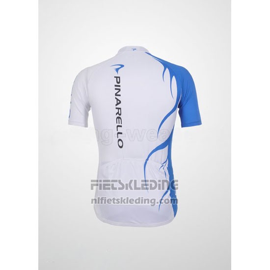 2011 Fietskleding Pinarello Azuur en Wit Korte Mouwen en Koersbroek