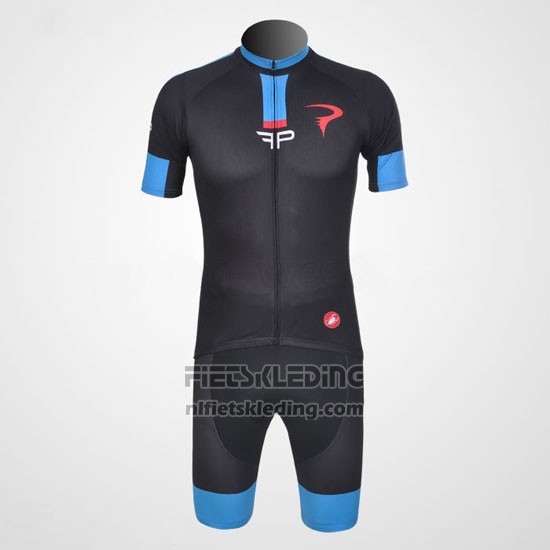 2011 Fietskleding Pinarello Azuur en Zwart Korte Mouwen en Koersbroek