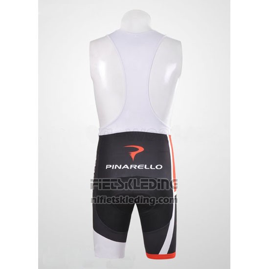 2012 Fietskleding Pinarello Rood en Wit Korte Mouwen en Koersbroek