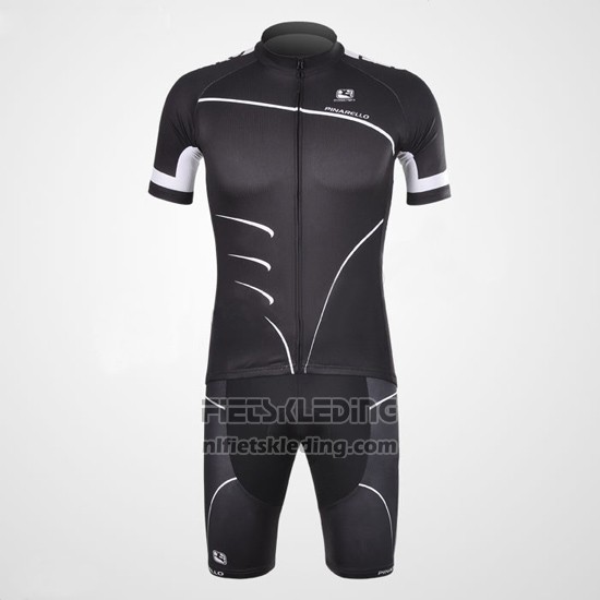 2012 Fietskleding Pinarello Zwart en Wit Korte Mouwen en Koersbroek