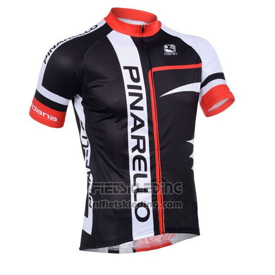 2013 Fietskleding Pinarello Rood en Zwart Korte Mouwen en Koersbroek