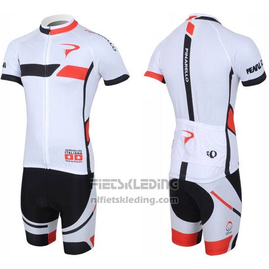 2013 Fietskleding Pinarello Zwart en Wit Korte Mouwen en Koersbroek