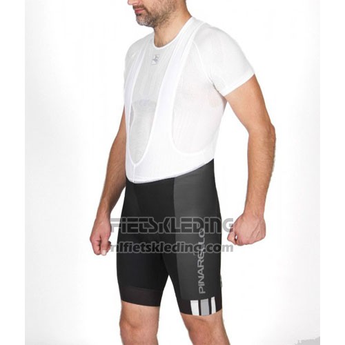 2016 Fietskleding Pinarello Zwart en Wit Korte Mouwen en Koersbroek