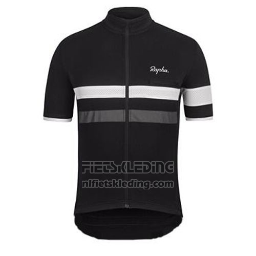 2015 Fietskleding Rapha Zwart en Wit Korte Mouwen en Koersbroek