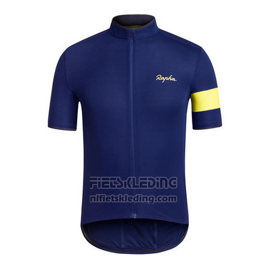 2016 Fietskleding Rapha Blauw en Zwart Korte Mouwen en Koersbroek