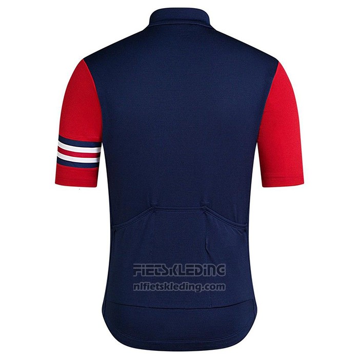 2021 Fietskleding Rapha Donker Blauw Rood Korte Mouwen en Koersbroek