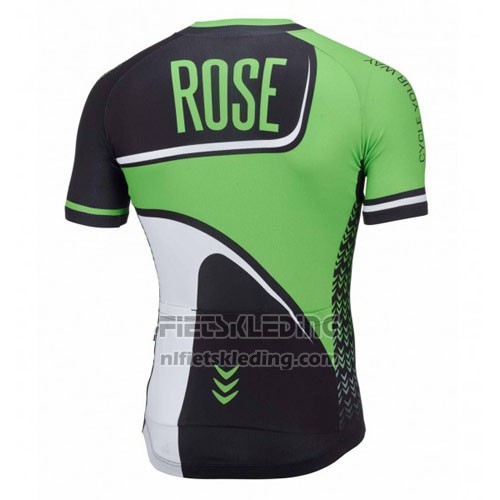 2016 Fietskleding Rose Groen en Zwart Korte Mouwen en Koersbroek