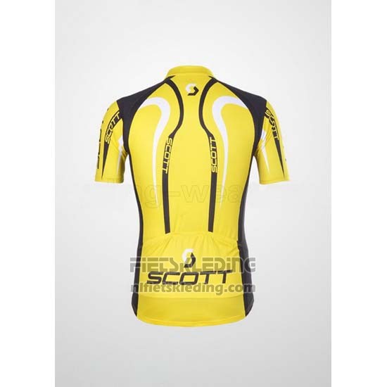 2012 Fietskleding Scott Zwart en Geel Korte Mouwen en Koersbroek