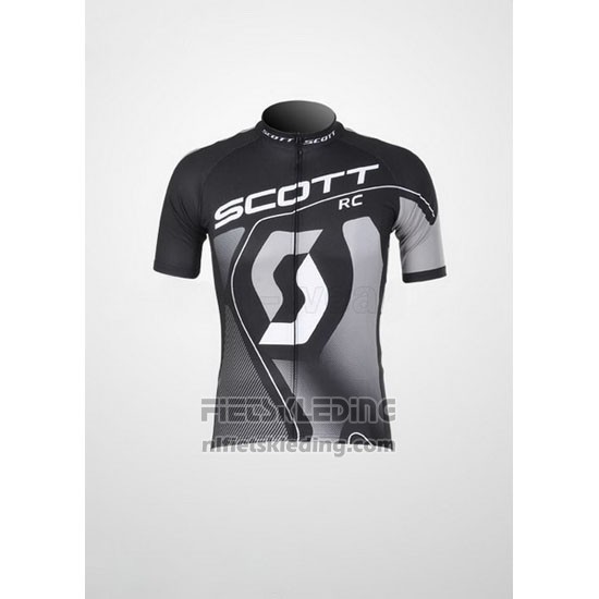 2012 Fietskleding Scott Zwart en Grijs Korte Mouwen en Koersbroek
