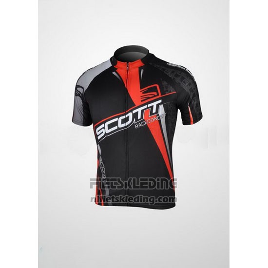 2012 Fietskleding Scott Zwart en Rood Korte Mouwen en Koersbroek