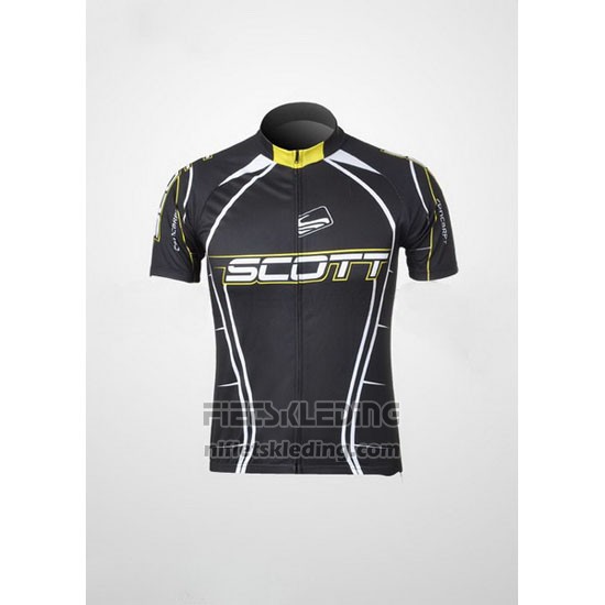 2012 Fietskleding Scott Zwart en Wit Korte Mouwen en Koersbroek