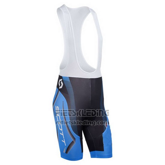 2013 Fietskleding Scott Blauw en Zwart Korte Mouwen en Koersbroek