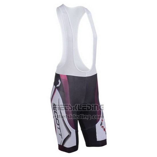 2013 Fietskleding Scott Wit en Fuchsia Korte Mouwen en Koersbroek