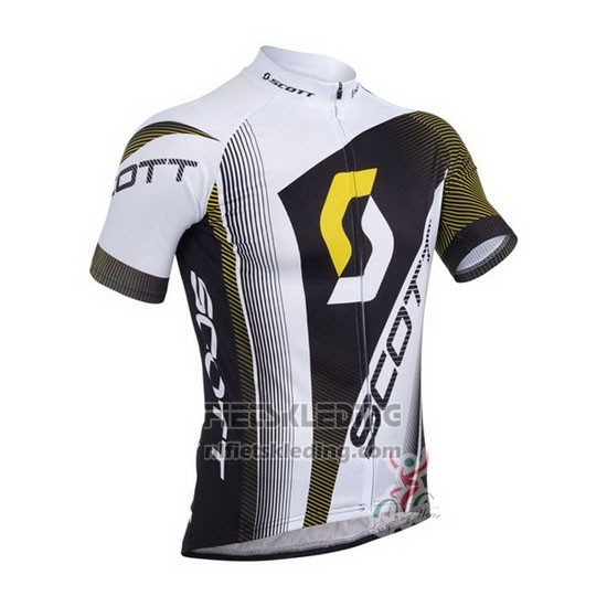 2013 Fietskleding Scott Wit en Zwart Korte Mouwen en Koersbroek