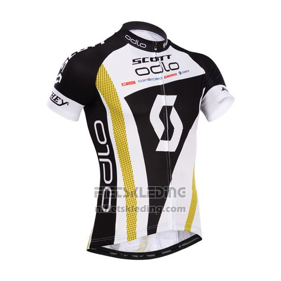 2014 Fietskleding Scott Zwart en Wit Korte Mouwen en Koersbroek