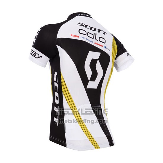 2014 Fietskleding Scott Zwart en Wit Korte Mouwen en Koersbroek