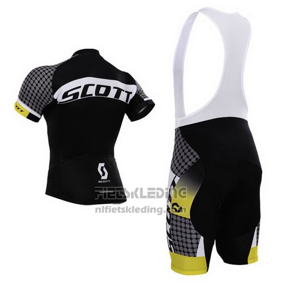 2015 Fietskleding Scott Wit en Zwart Korte Mouwen en Koersbroek