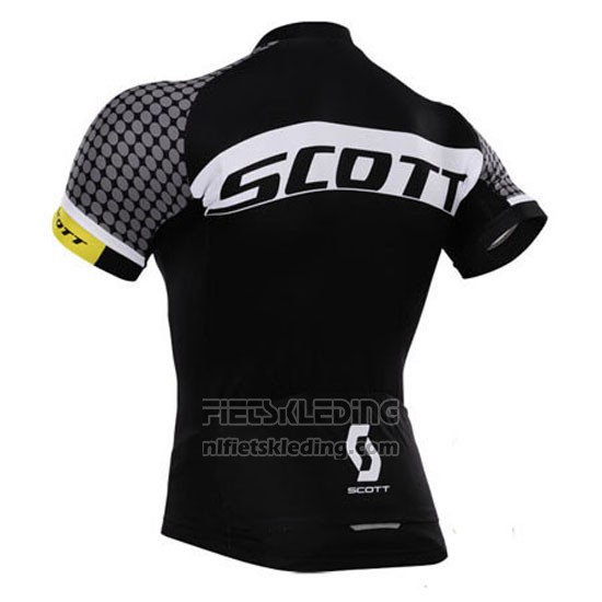 2015 Fietskleding Scott Wit en Zwart Korte Mouwen en Koersbroek