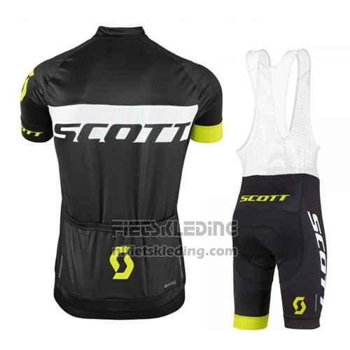 2016 Fietskleding Scott Groen en Zwart Korte Mouwen en Koersbroek
