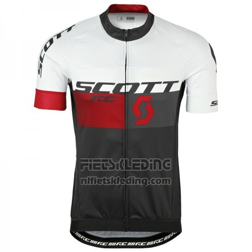 2016 Fietskleding Scott Rood en Wit Korte Mouwen en Koersbroek