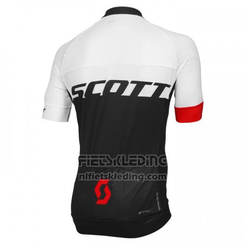 2016 Fietskleding Scott Rood en Wit Korte Mouwen en Koersbroek
