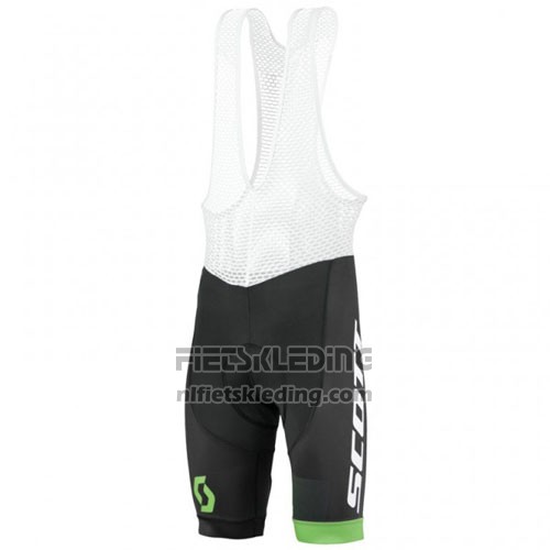 2016 Fietskleding Scott Wit en Groen Korte Mouwen en Koersbroek