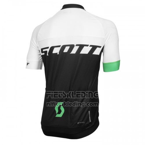 2016 Fietskleding Scott Wit en Groen Korte Mouwen en Koersbroek