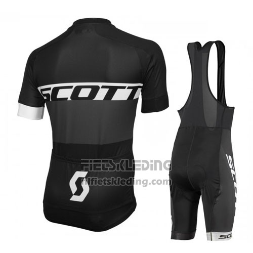 2016 Fietskleding Scott Wit en Zwart Korte Mouwen en Koersbroek