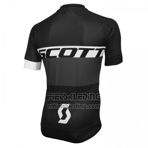 2016 Fietskleding Scott Wit en Zwart Korte Mouwen en Koersbroek