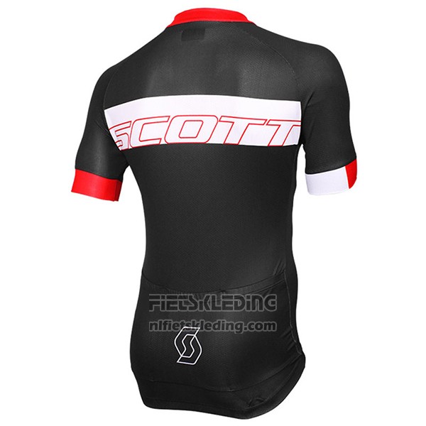2017 Fietskleding Scott Zwart en Rood Korte Mouwen en Koersbroek