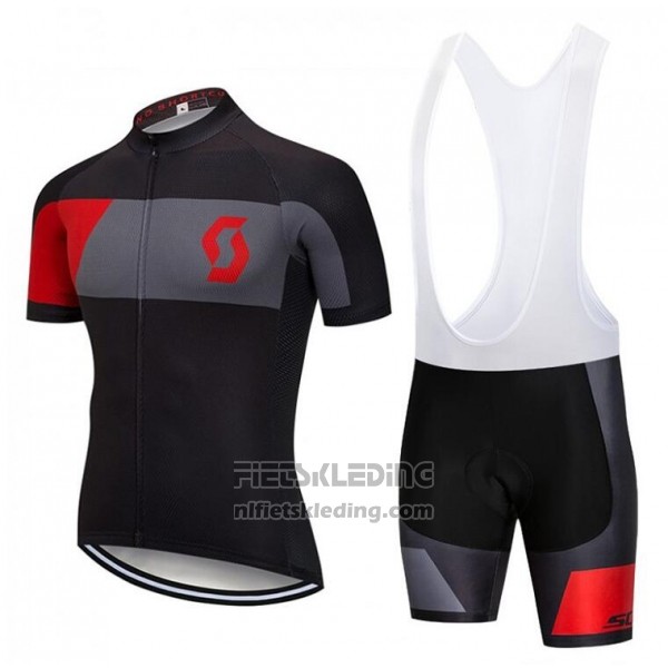 2018 Fietskleding Castelli Grijs Rood Zwart Korte Mouwen en Koersbroek